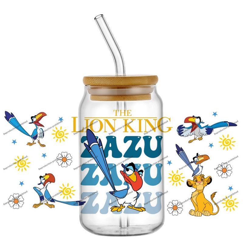 The KING Lion cartoon Characte - đánh giá và giá Rdta Tank Glass